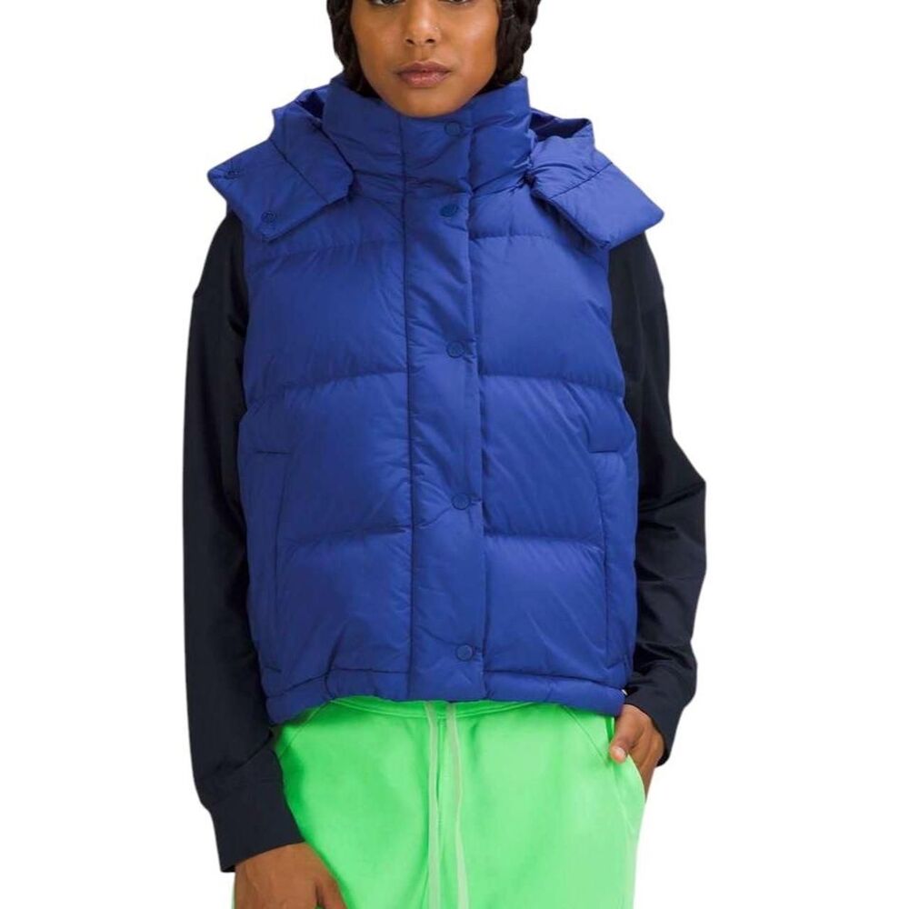 Lululemon Wunder Puff Cropped Vest in Psychic